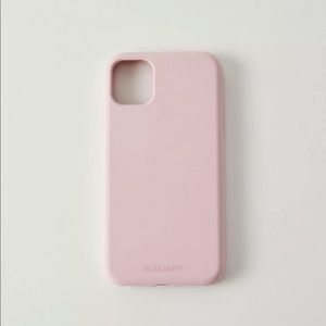 Auxiliary iPhone 11 Case, Silicon Soft Cute Pink